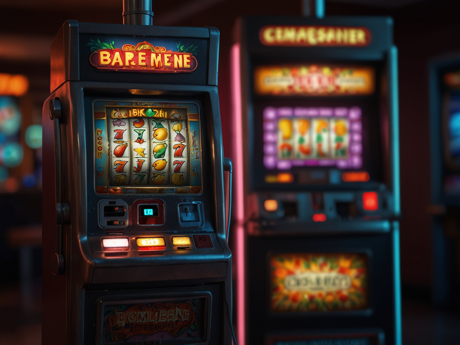 Login Banner mit Retro-Symbolen
